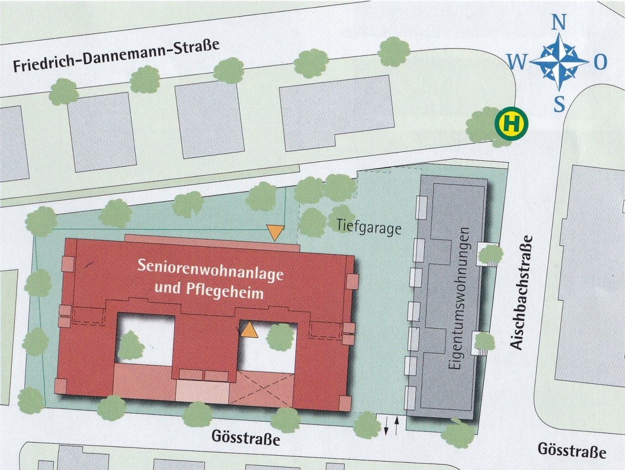 Seniorenwohnanlage Lageplan Seniorenwohnanlage Lageplan