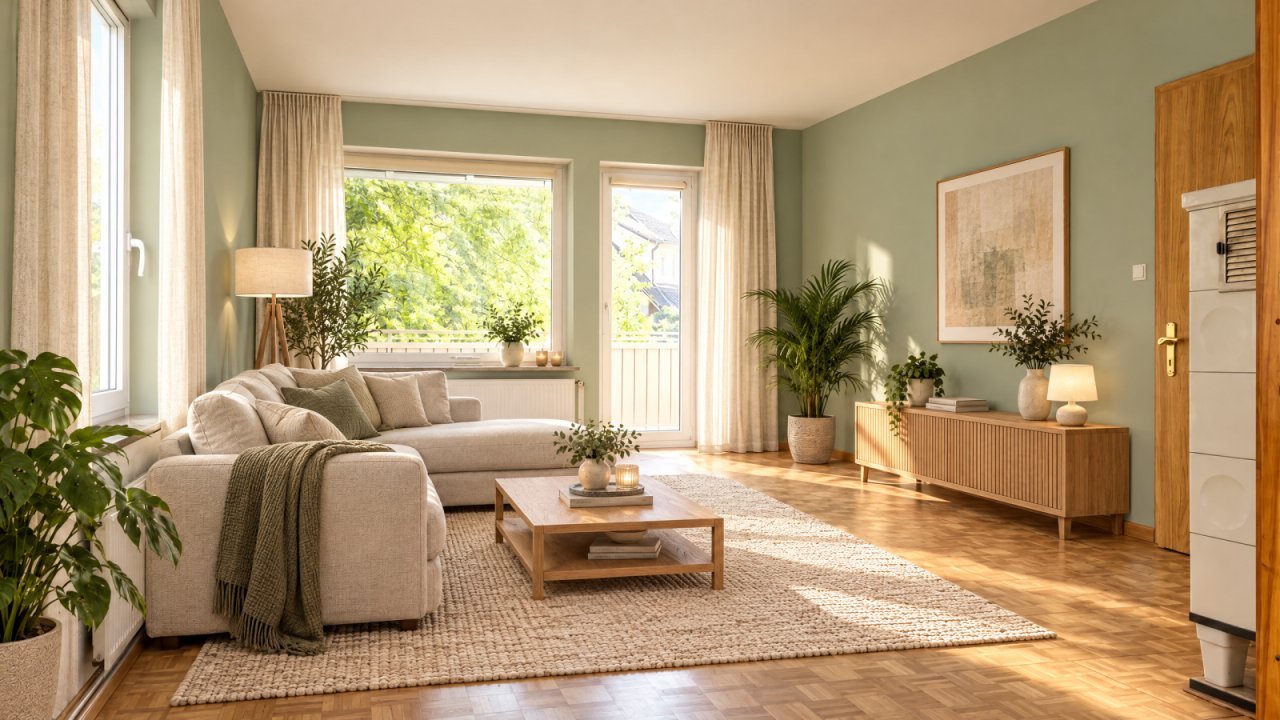 Virtuell möbliert (Einrichtungsvorschlag) Virtuell möbliert (Einrichtungsvorschlag)